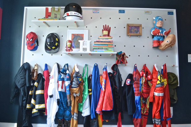 How to create a DIY pegboard wall for versatile kids' storage
